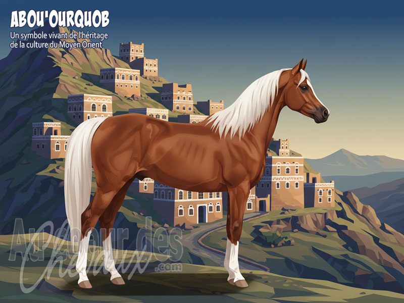 Le Cheval Abou'Ourquob, le gardien des montagnes du y�men