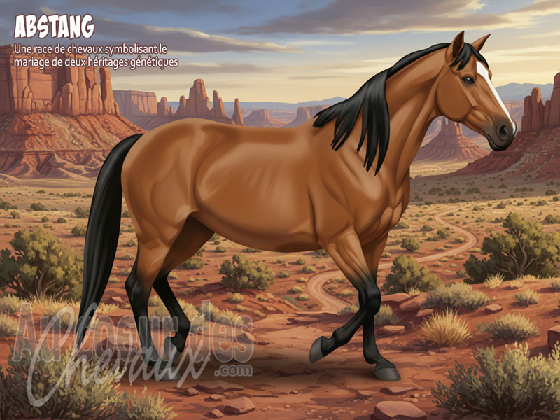 Le Cheval Abstang, le mariage de la libert� sauvage et de la noblesse d'orient