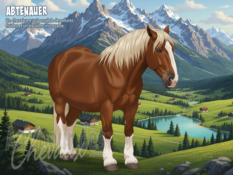 Le Cheval Abtenauer, le petit colosse des montagnes de salzbourg