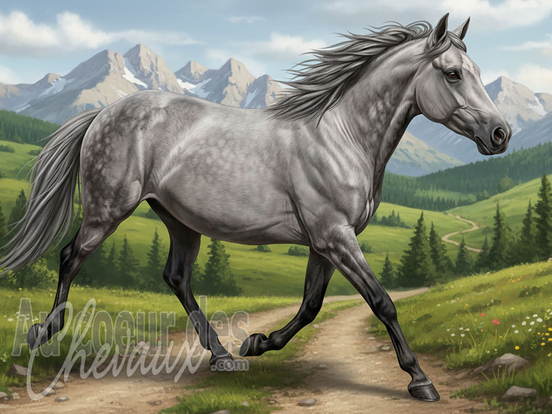 Le Cheval Albanais, un destrier forg� par la montagne et l'empire