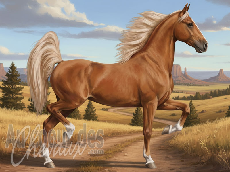 Le Cheval de Selle Am�ricain, � le cheval fa�onn� par l'am�rique �