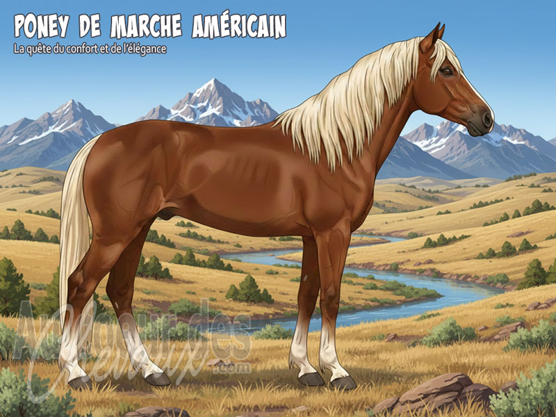 Le Poney de Marche Am�ricain, la qu�te du confort et de l'�l�gance