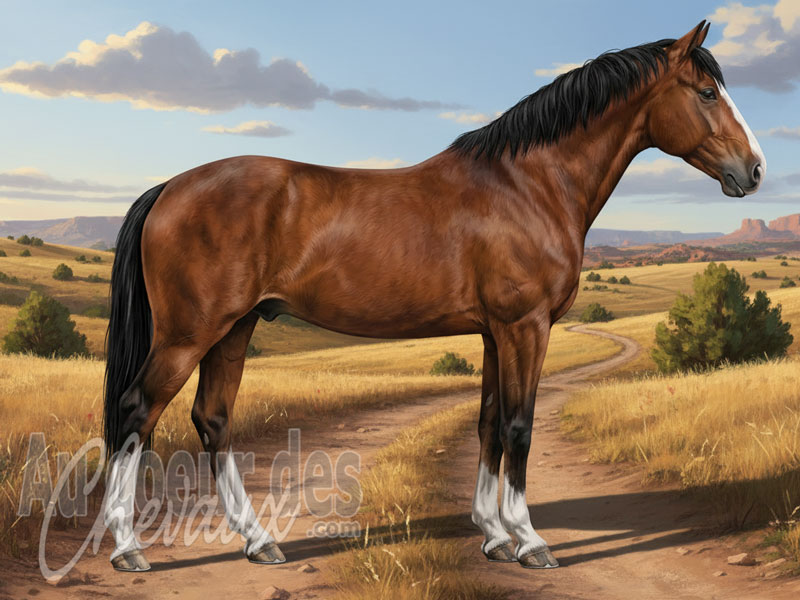 Le Cheval Sang Chaud Am�ricain, la gen�se d'un athl�te moderne