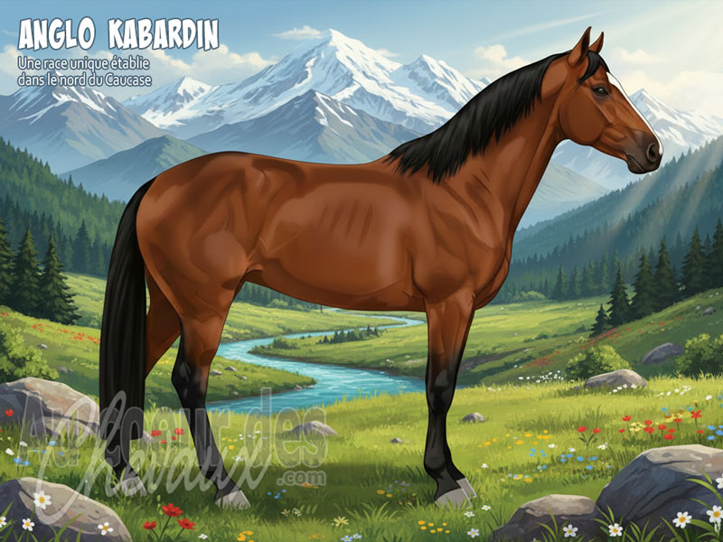 Le Cheval Anglo Kabardin, le guerrier des montagnes du caucase
