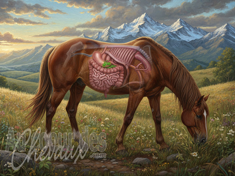 L'Appareil digestif du cheval, une physiologie de l'herbivore monogastrique
