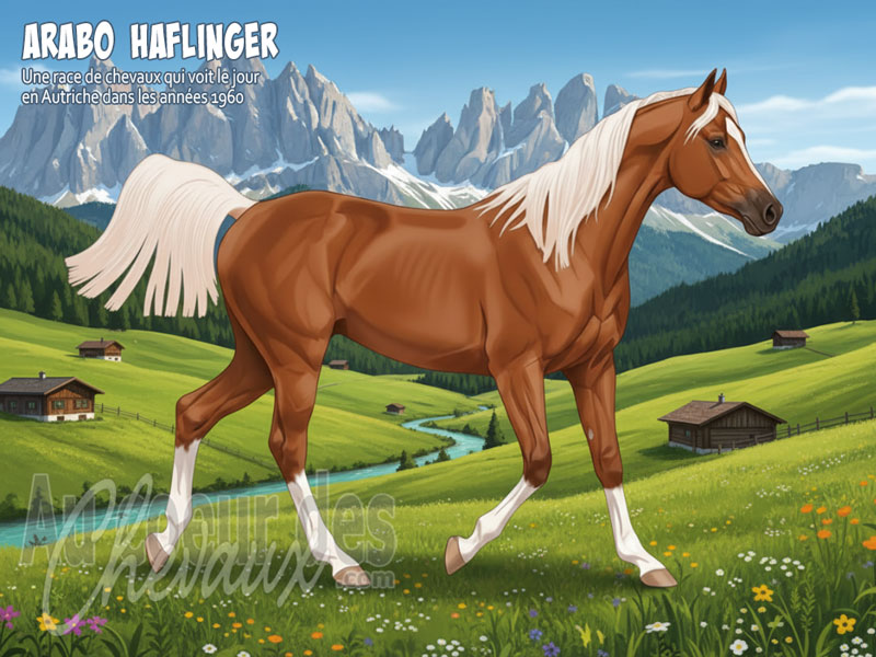 Le Cheval Arabo Haflinger, le retour aux sources de l'�l�gance montagnarde