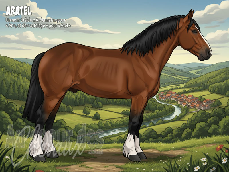 Le Cheval Aratel, l'�veil du g�ant belge par le sang du d�sert