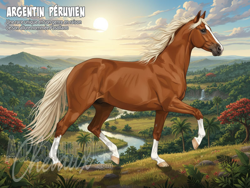 Le Cheval Argentin P�ruvien, un h�ritage colonial au c?ur du paraguay