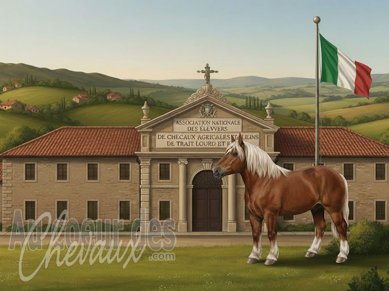 L'Association Nationale des �leveurs de Chevaux Agricoles Italiens de Trait Lourd et Rapide, un organisme de gestion du trait italien en italie