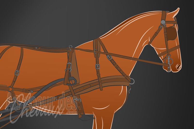 L'Attelage avec le cheval, m�canique de traction et art de la communication