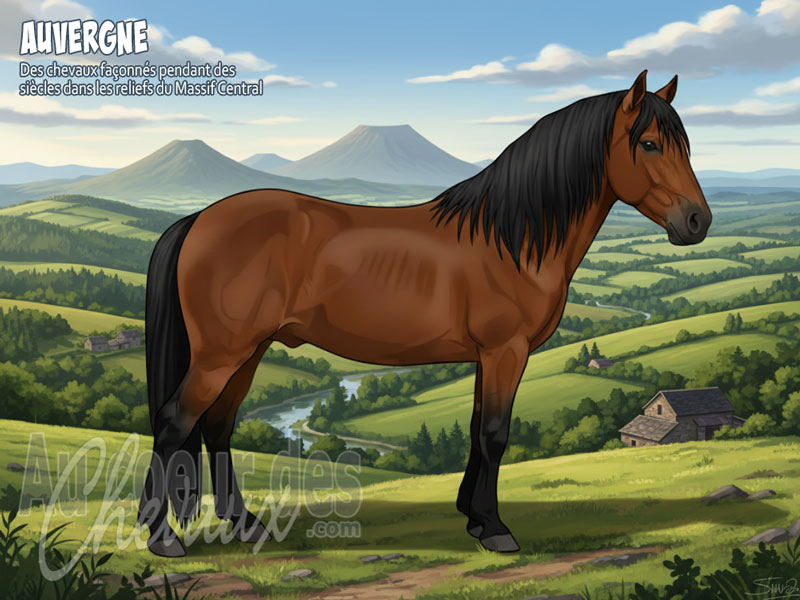 Le Cheval Auvergne, la r�silience d'un montagnard