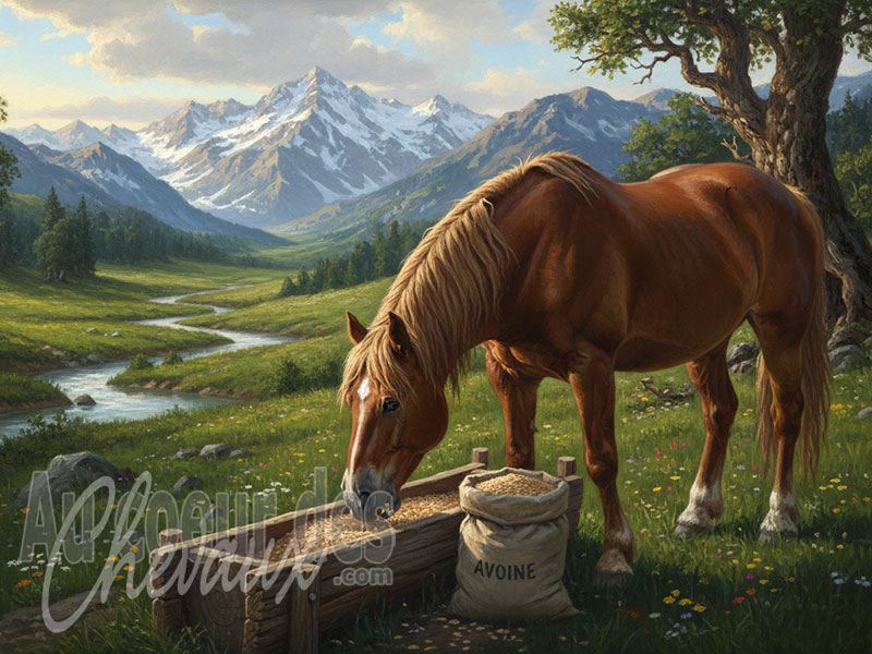 L'Avoine pour le cheval, propri�t�s nutritionnelles et effets m�taboliques