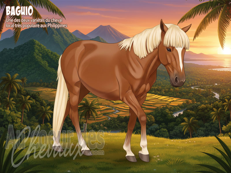 Le Cheval Baguio, le petit montagnard des philippines