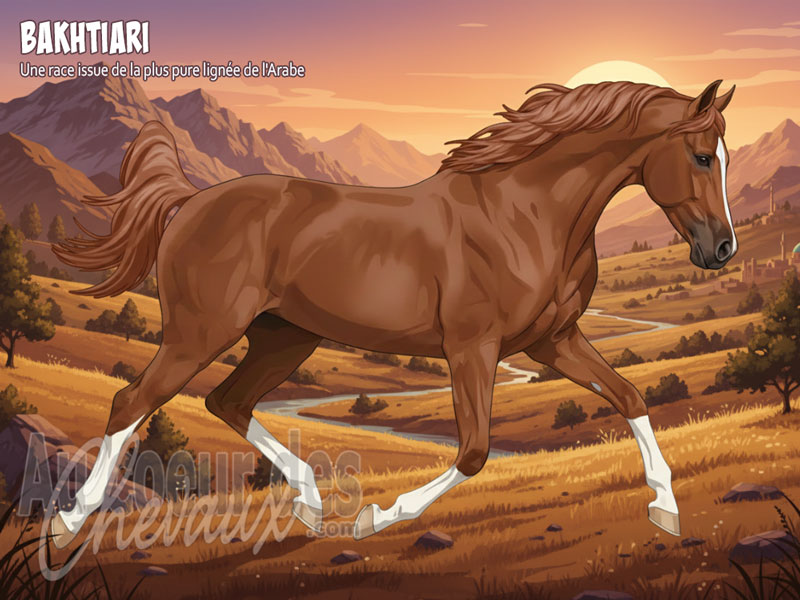 Le Cheval Bakhtiari, le fier cavalier des montagnes du zagros