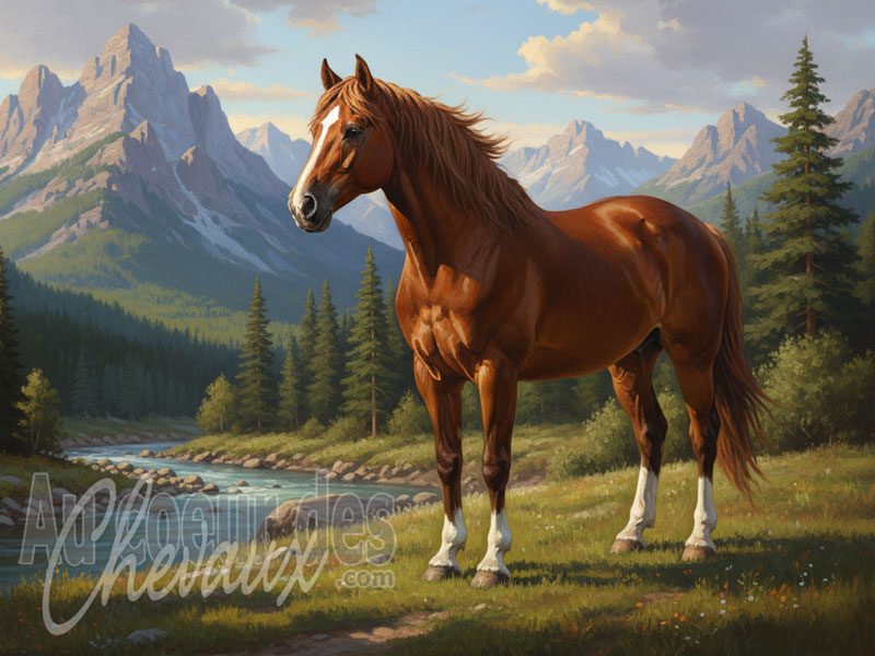Les Balzanes du cheval, morphologie, g�n�tique et identification du cheval