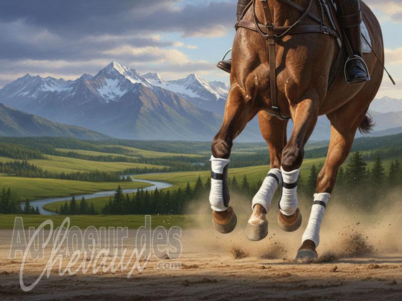 La Bande de travail du cheval, soutien m�canique et enjeux de protection active