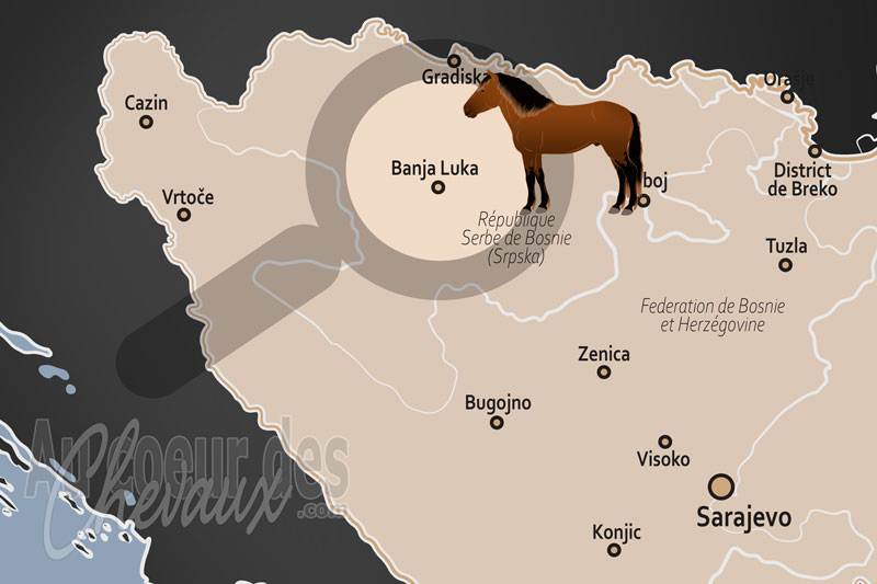 La localisation de Banja Luka en Bosnie Herz�govine