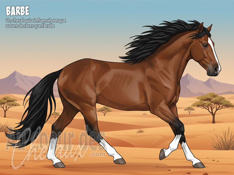 Le Cheval Barbe, le guerrier du maghreb
