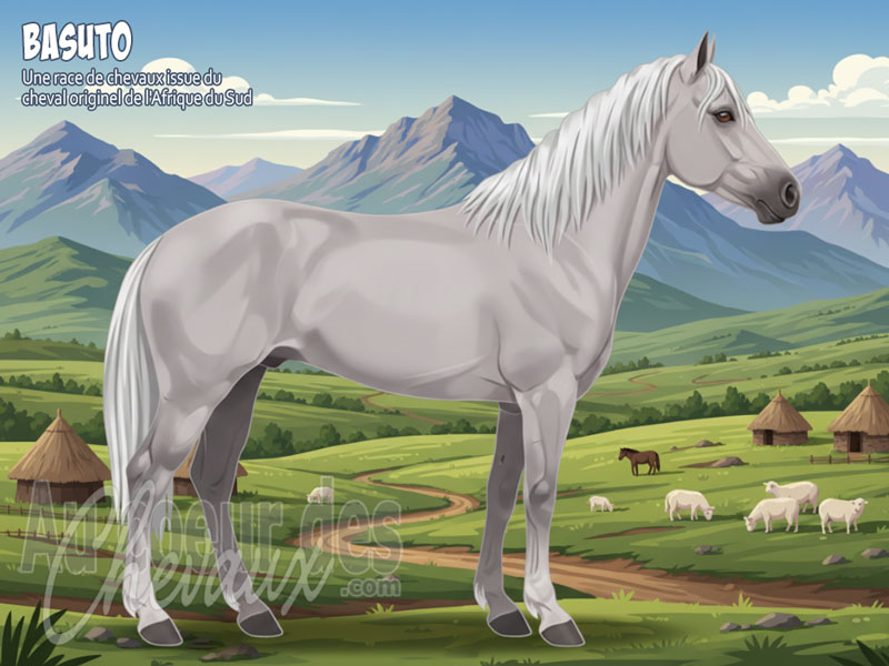 Le Cheval Basuto, le guerrier des montagnes du ciel