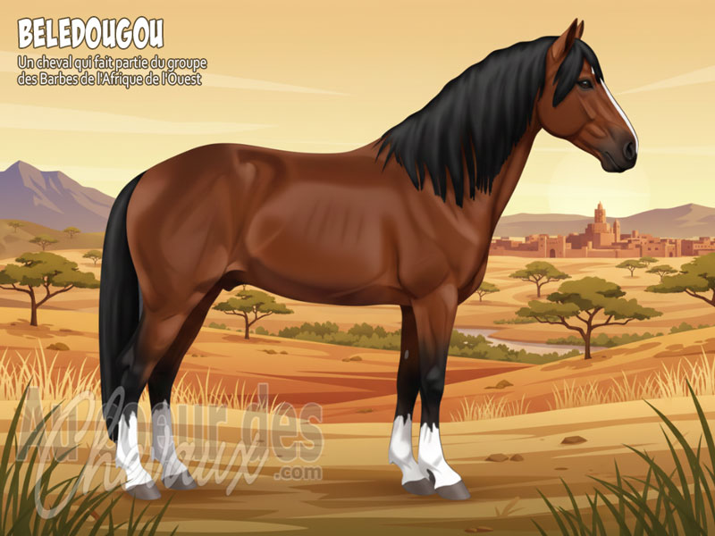 Le Cheval Beledougou, l'�me guerri�re du mali
