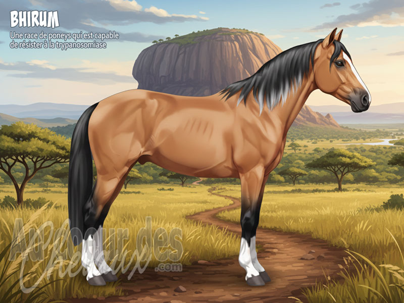 Le Cheval Bhirum, le petit guerrier du plateau de jos