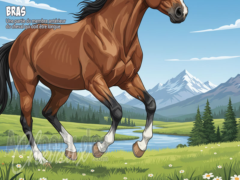 Les bras d'un cheval au galop en libert� dans la nature