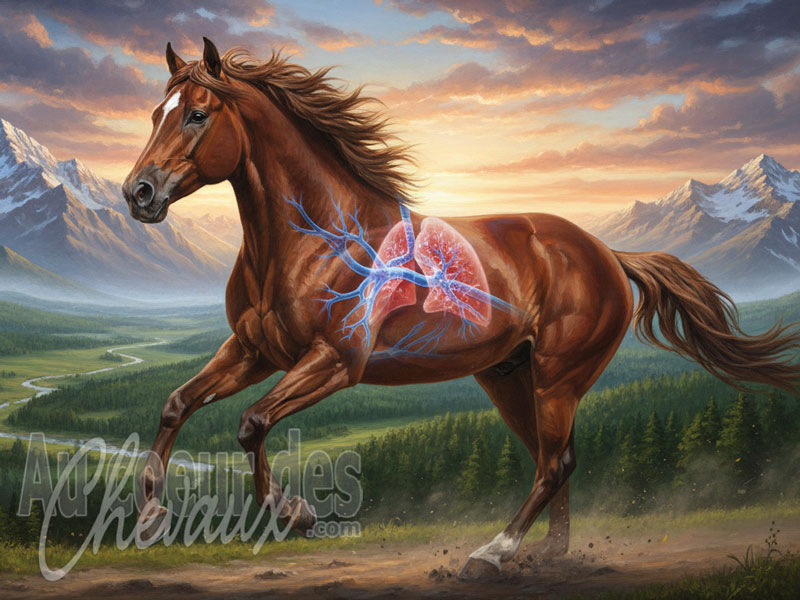 Les Bronches du cheval, architecture respiratoire et d�fis physiologiques