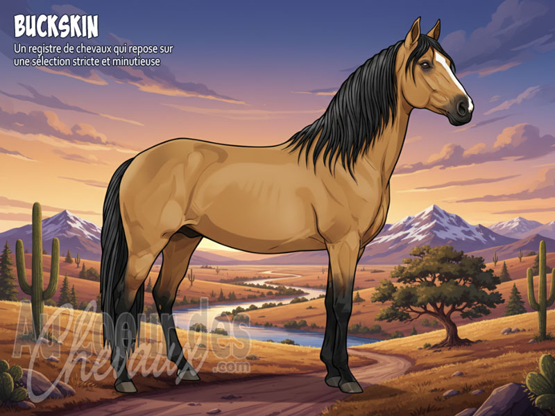 Le Cheval Buckskin, la l�gende dor�e de l'ouest am�ricain