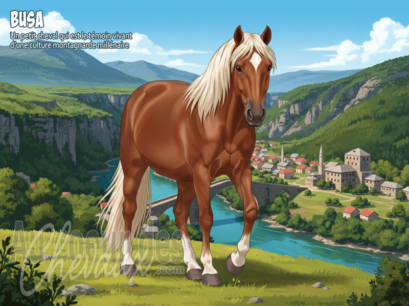 Le Poney Busa, le c?ur primitif de la bosnie-herz�govine