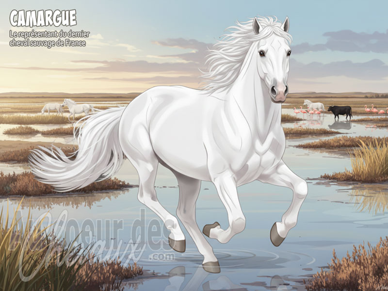 Le Cheval Camargue, un h�ritage mill�naire au c?ur des marais