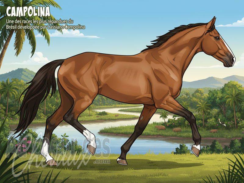 Le Cheval Campolina, le g�ant de minas gerais