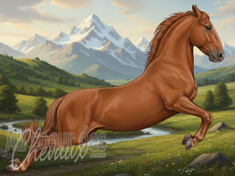 La Capriole du cheval, quintessence de la haute �cole et expression de la puissance �quine