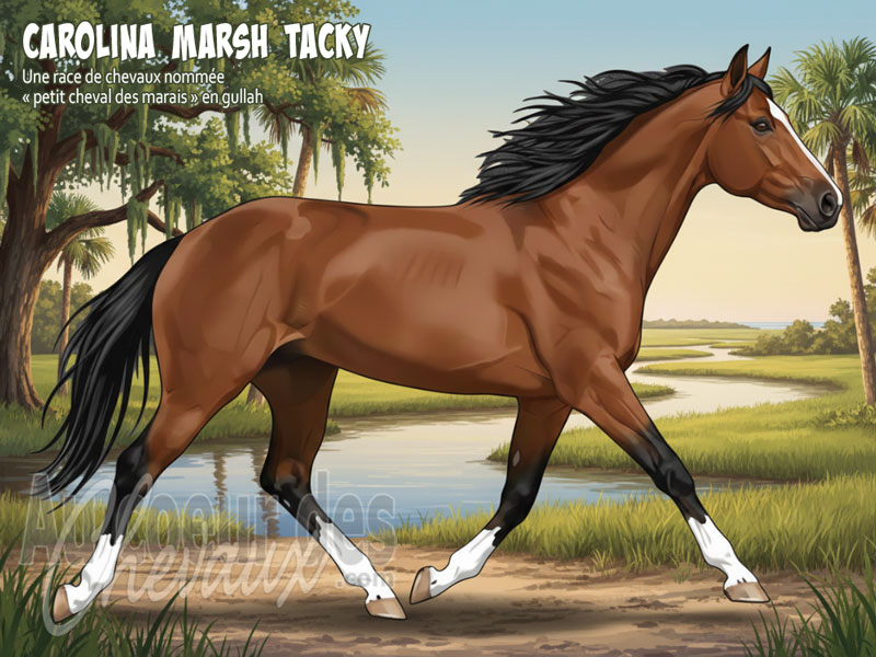 Le Cheval Carolina Marsh Tacky, le survivant des marais de la caroline