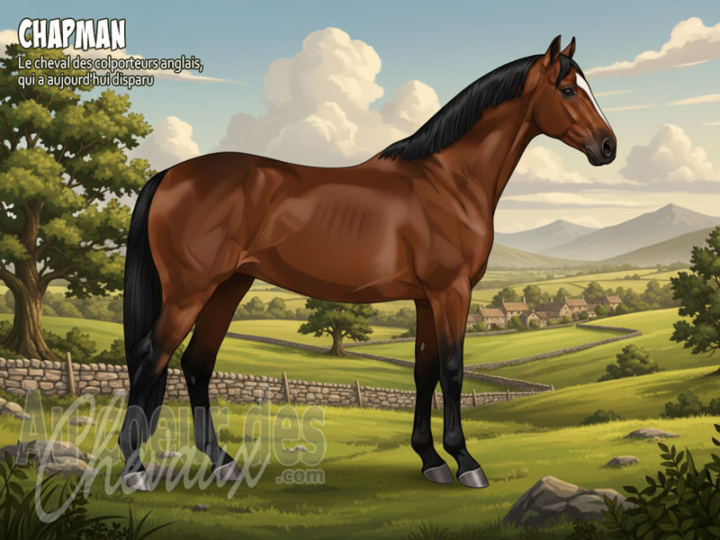 Le Cheval Chapman, l'anc�tre voyageur du cleveland bay
