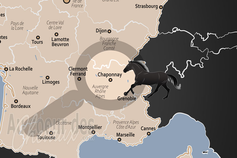 La localisation de Chaponnay en France