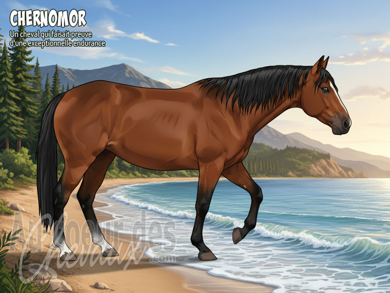 Le Cheval Chernomor, le destrier des cosaques de la mer noire