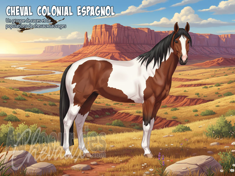 Le Cheval Colonial Espagnol, le fondateur de l'�pop�e am�ricaine