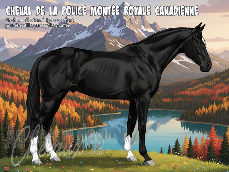 Le Cheval de la Police Mont�e Royale Canadienne, un symbole national