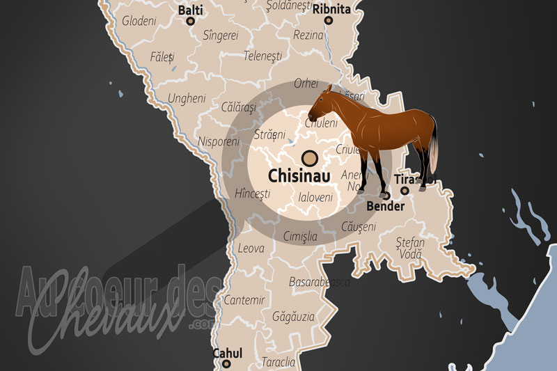 La localisation de Chisinau en Moldavie