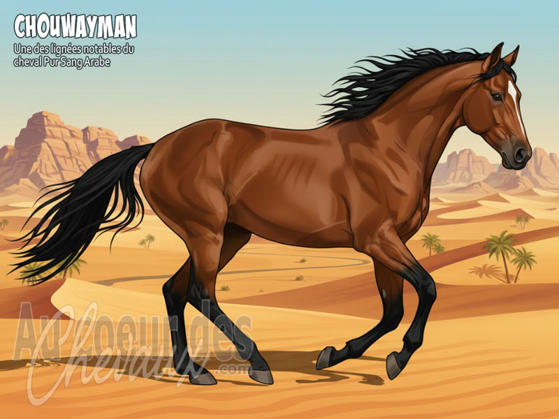Le Cheval Chouwayman, la lign�e de la puissance dans le d�sert d'arabie