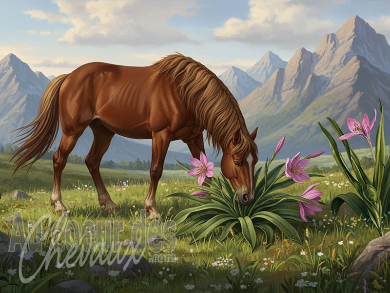 La Colchique et le cheval, risques toxicologiques et m�canismes de la colchicine