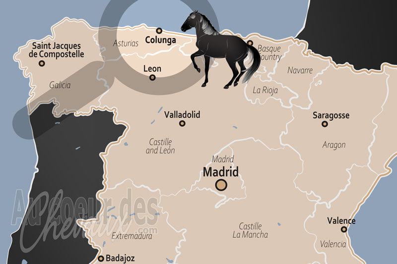 La localisation de Colunga en Espagne