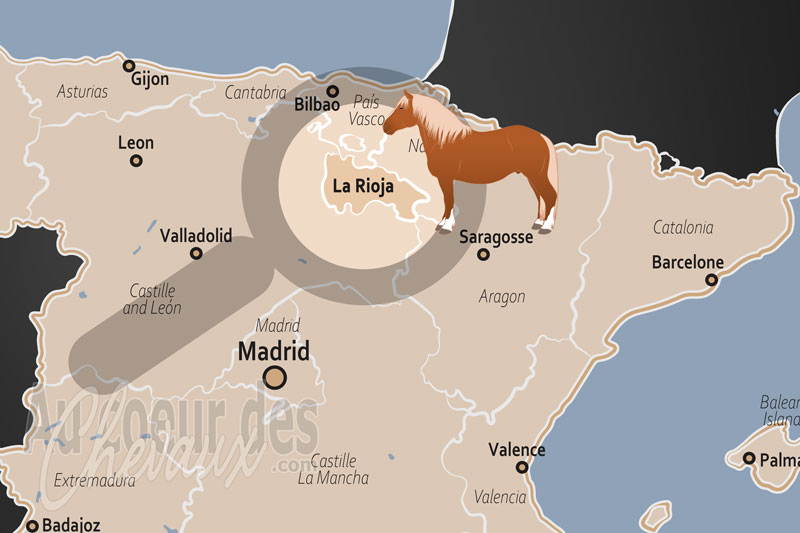 La localisation de la Communaut� Autonome de la Rioja en Espagne