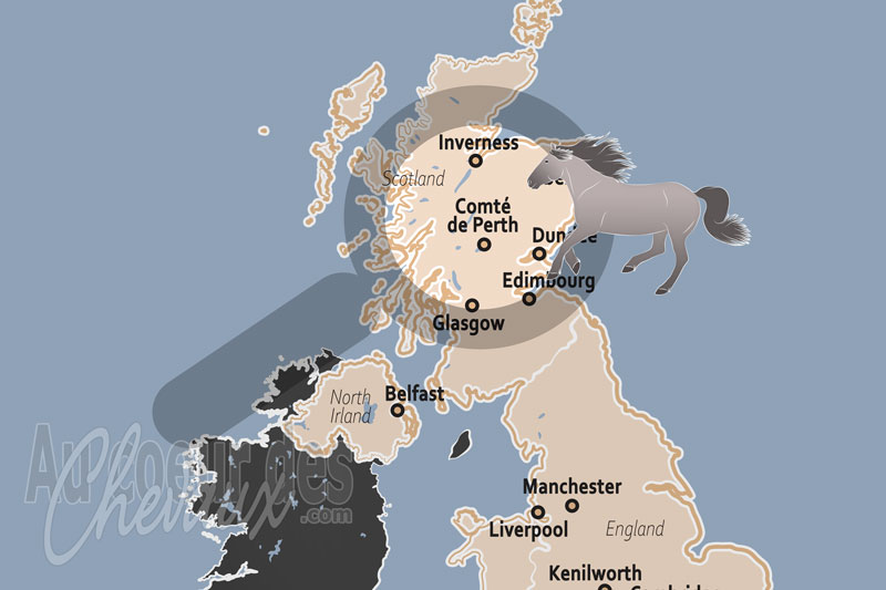 Le Comt� de Perth, terre des poneys des highlands et sommet du concours complet international