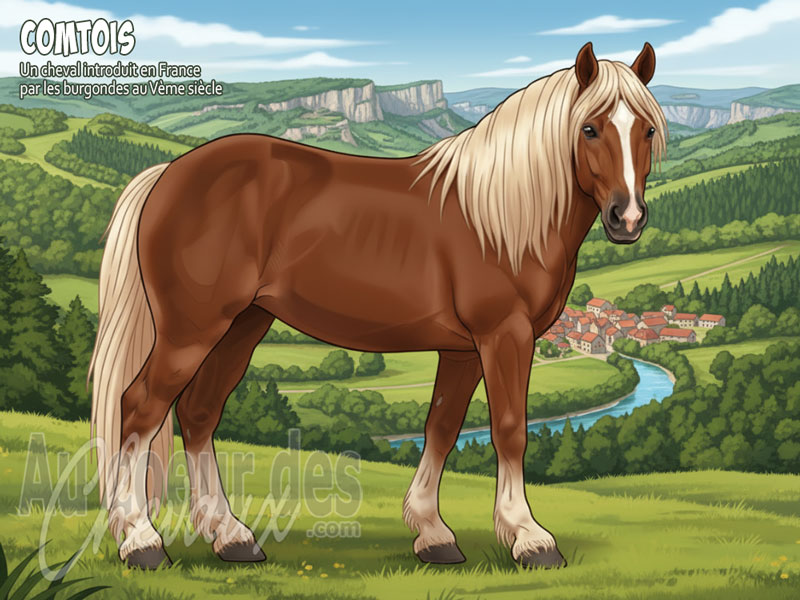 Le Cheval de Trait Comtois, la puissance des montagnes du jura
