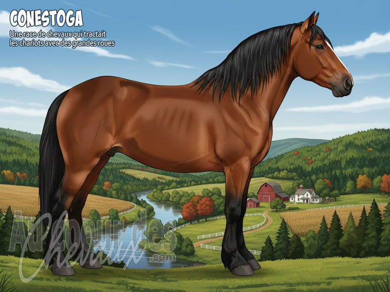 Le Cheval Conestoga, le premier colosse de l'am�rique