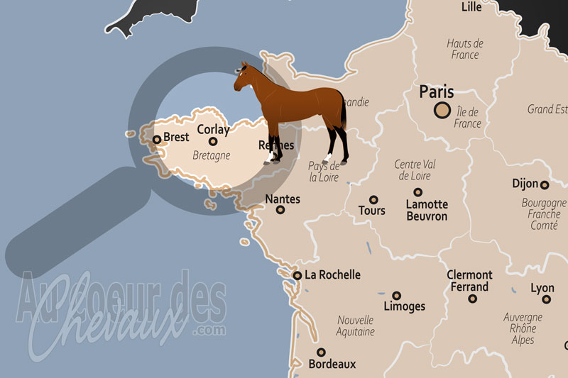 La localisation de Corlay en France