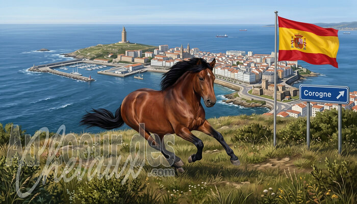 La Corogne, entre excellence du saut d'obstacles mondial et tradition des chevaux sauvages
