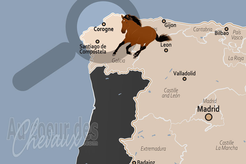 La localisation de la Corogne en Espagne