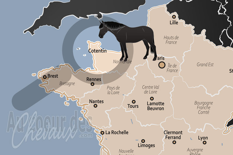 La localisation du Cotentin en France